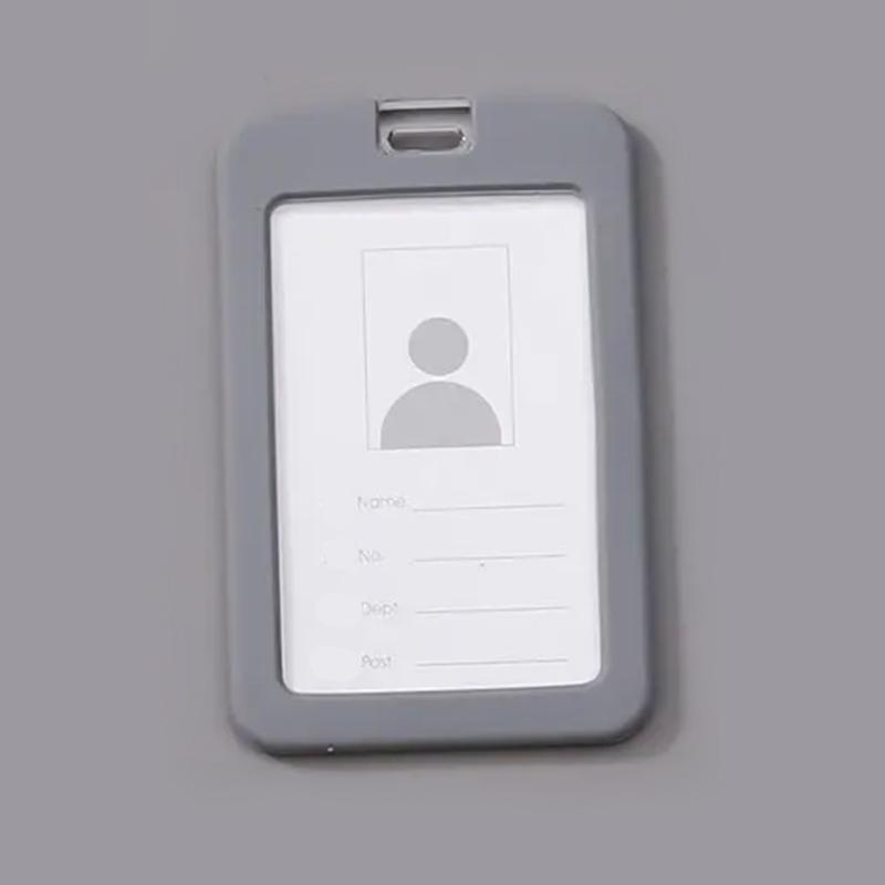 Premium Silicone ID Card Holder-Gray